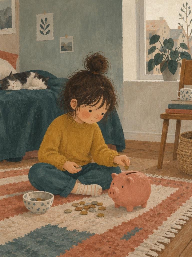 Ilustración de Monedas con Cabeza